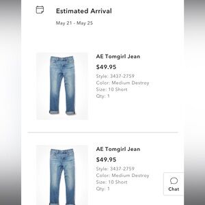 American Eagle Outfitters Tomgirl Jeans